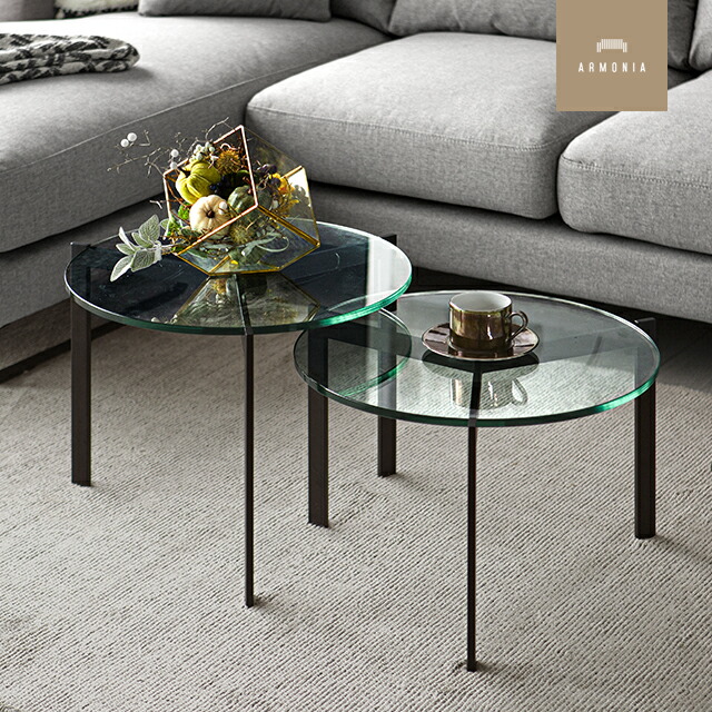 ガラステーブル モダン おしゃれ ディスカウント インテリア 便利 丸