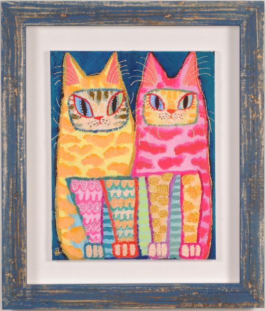 最終価格 福嶋吾然有 ふくしまあさり 猫 アクリル 最終価格 福嶋吾然有