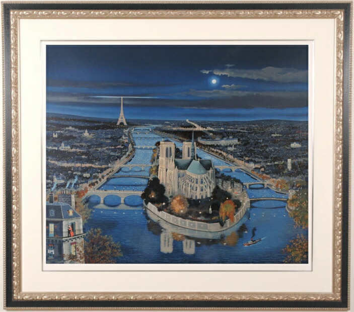 ミッシェルドラクロワ エアプレーン 直筆サイン入り 希少 版画