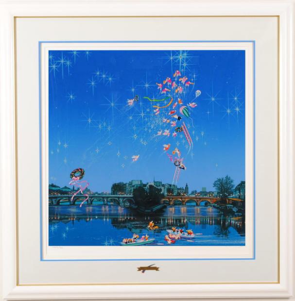 ヒロ・ヤマガタ】二人の星シルクスクリーン山形博導額装可能