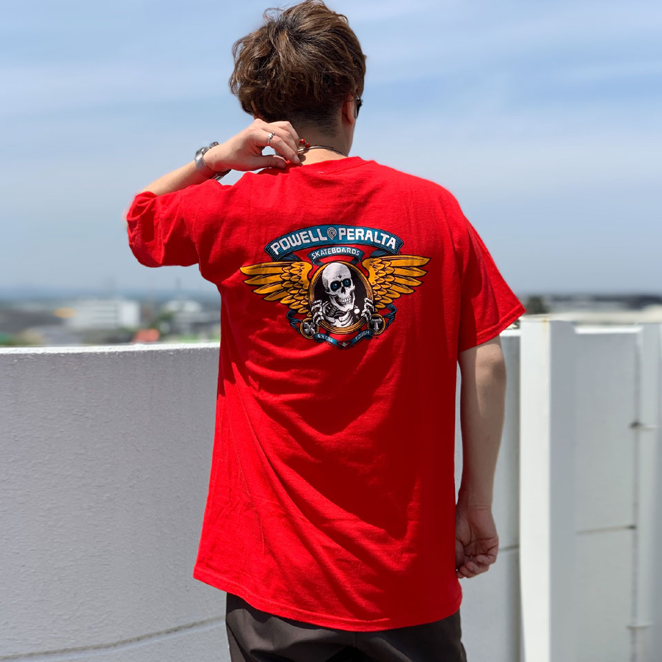 パウエルPowell Peralta スカル tシャツ 2005年製青xl