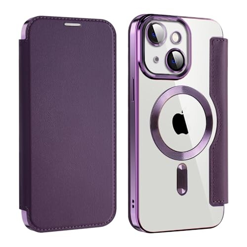 楽天市場】MuZiF iPhone 15 Plus 用 ケース 手帳型 Magsafe対応 クリア