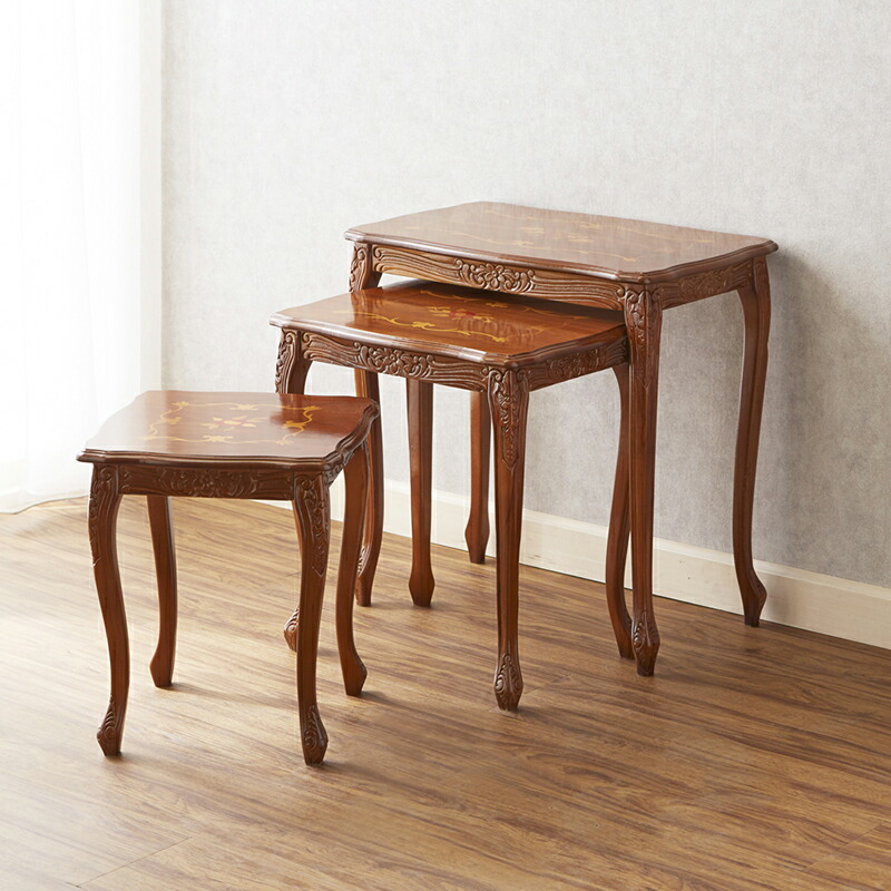 楽天市場】タロッコ ネストテーブル3台セット 幅56cm/ イタリア製