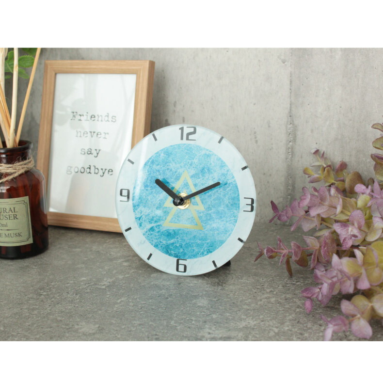 ブルー 置時計 装飾的なデザイン 【公式通販】