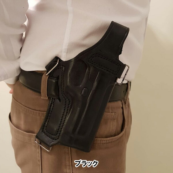 safariland 実物 小型ピストル用 本革レザーショルダーホルスター