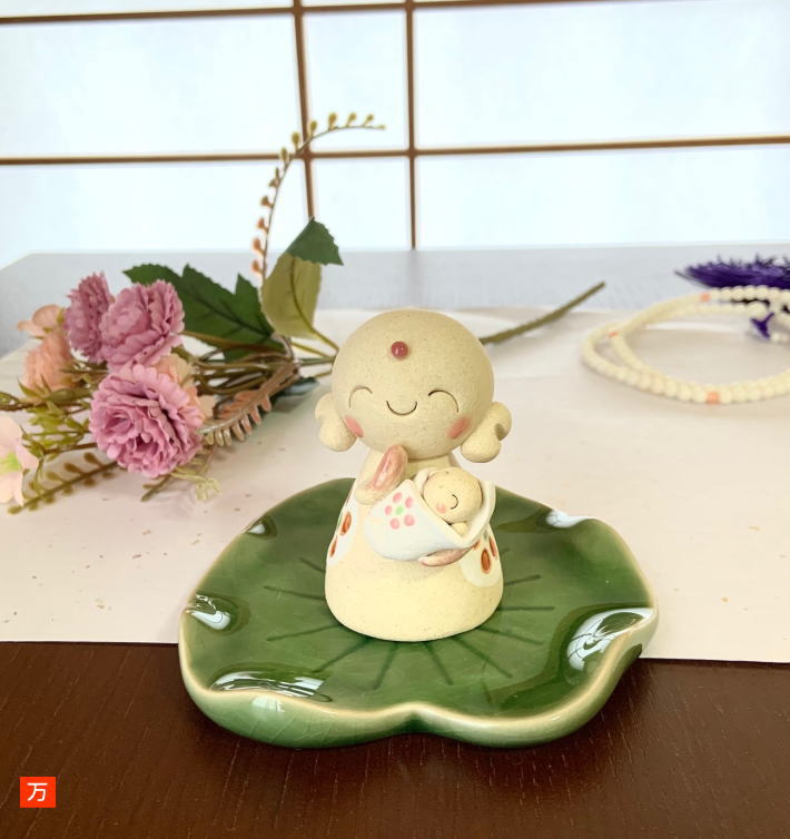 楽天市場】お地蔵様置物 見守り地蔵 信楽焼き : 笑福工房 万兵