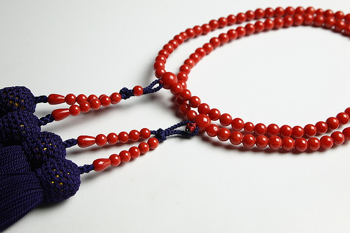 楽天市場】【最高級天然石念珠】4.7mm地中海産天然赤サンゴ(赤珊瑚