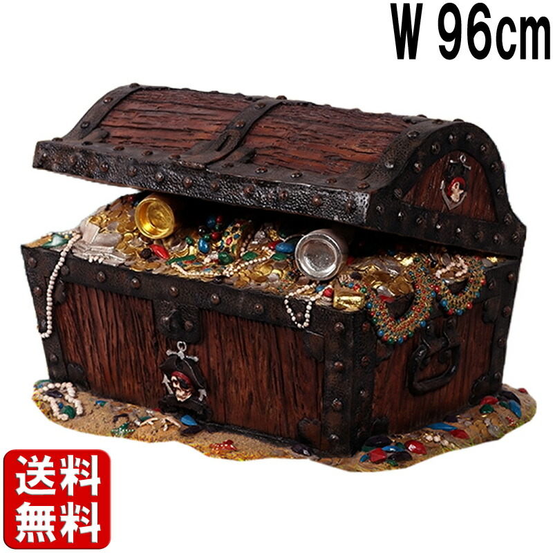 楽天市場】浜辺に打ち上げられた海賊の宝箱 お宝 ボックス 海賊船