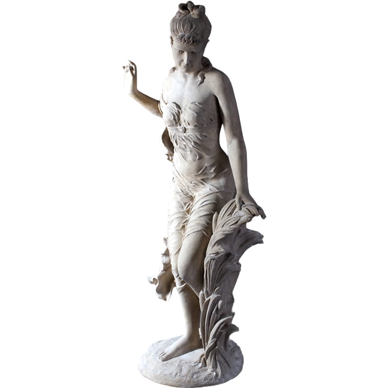 中国 OEM 中国白い石の彫刻 - 工場価格の装飾彫刻等身大大理石のベール