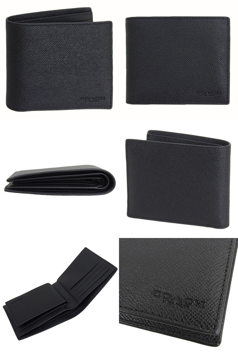 楽天市場】コーチ 財布 メンズ 二つ折り財布 アウトレット レザー