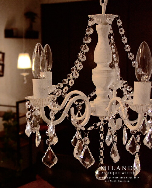 天井吊下型 白熱灯 アンティークシャンデリア Maliarda（マリアルダ