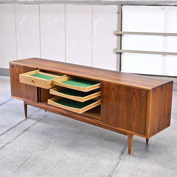 ビンテージ ローズウッド キャビネット サイドボード ミッド