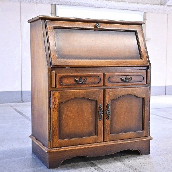 オールドカリモク 木製 棚 5段キャビネット 引き出し アンティーク