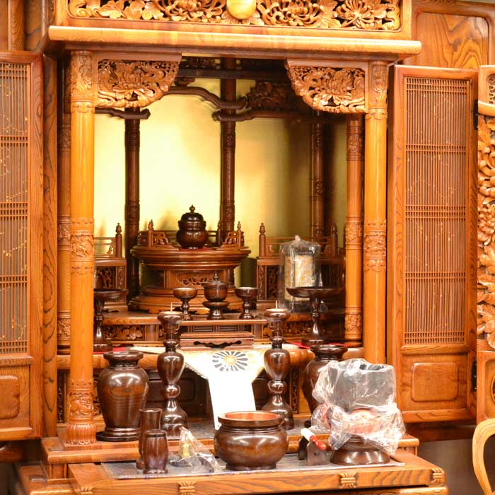 楽天市場】仏壇 最高級仏壇 本欅玉杢製 送料無料 三方開30号 【全国