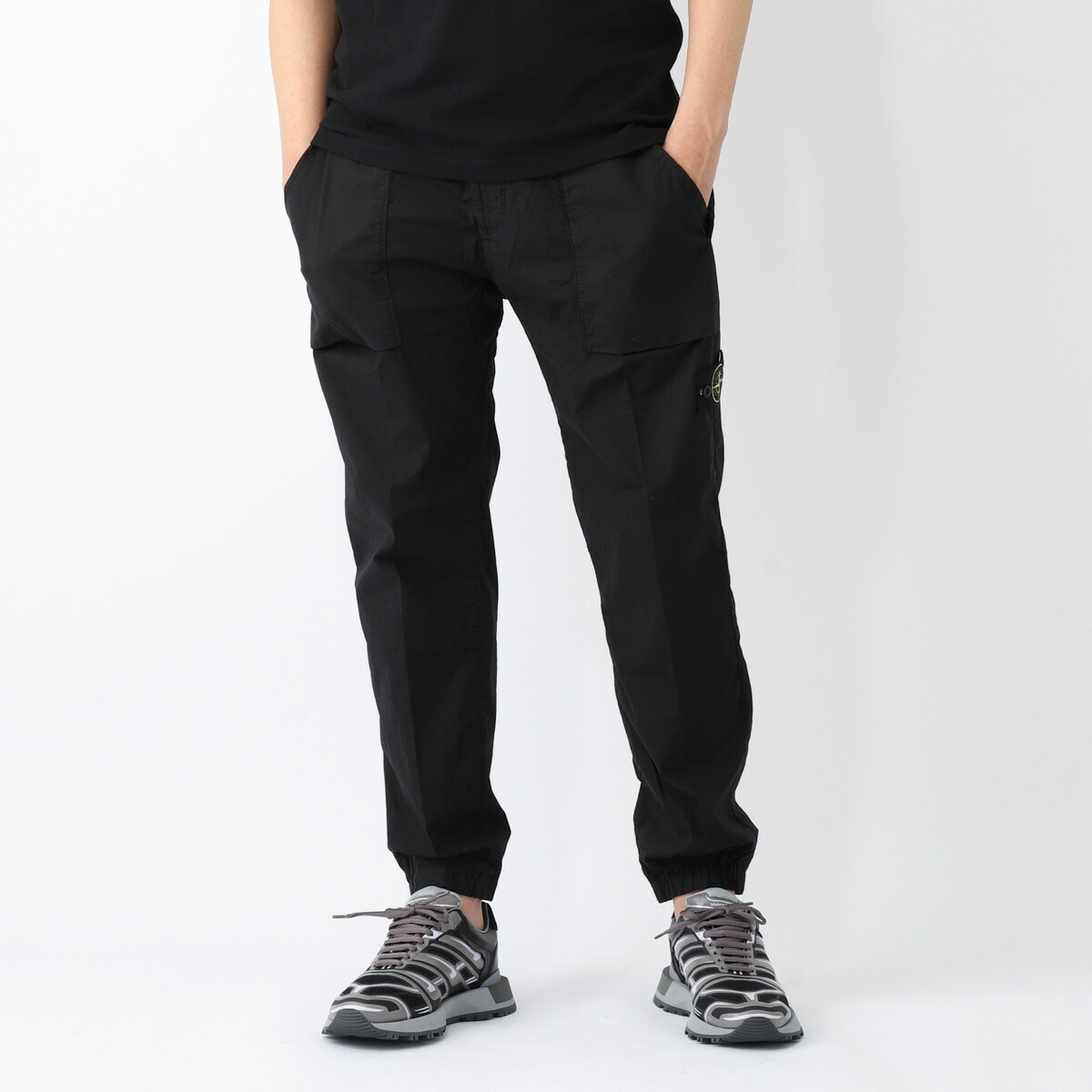 楽天市場】ストーンアイランド STONE ISLAND ジョガーパンツ ブラック