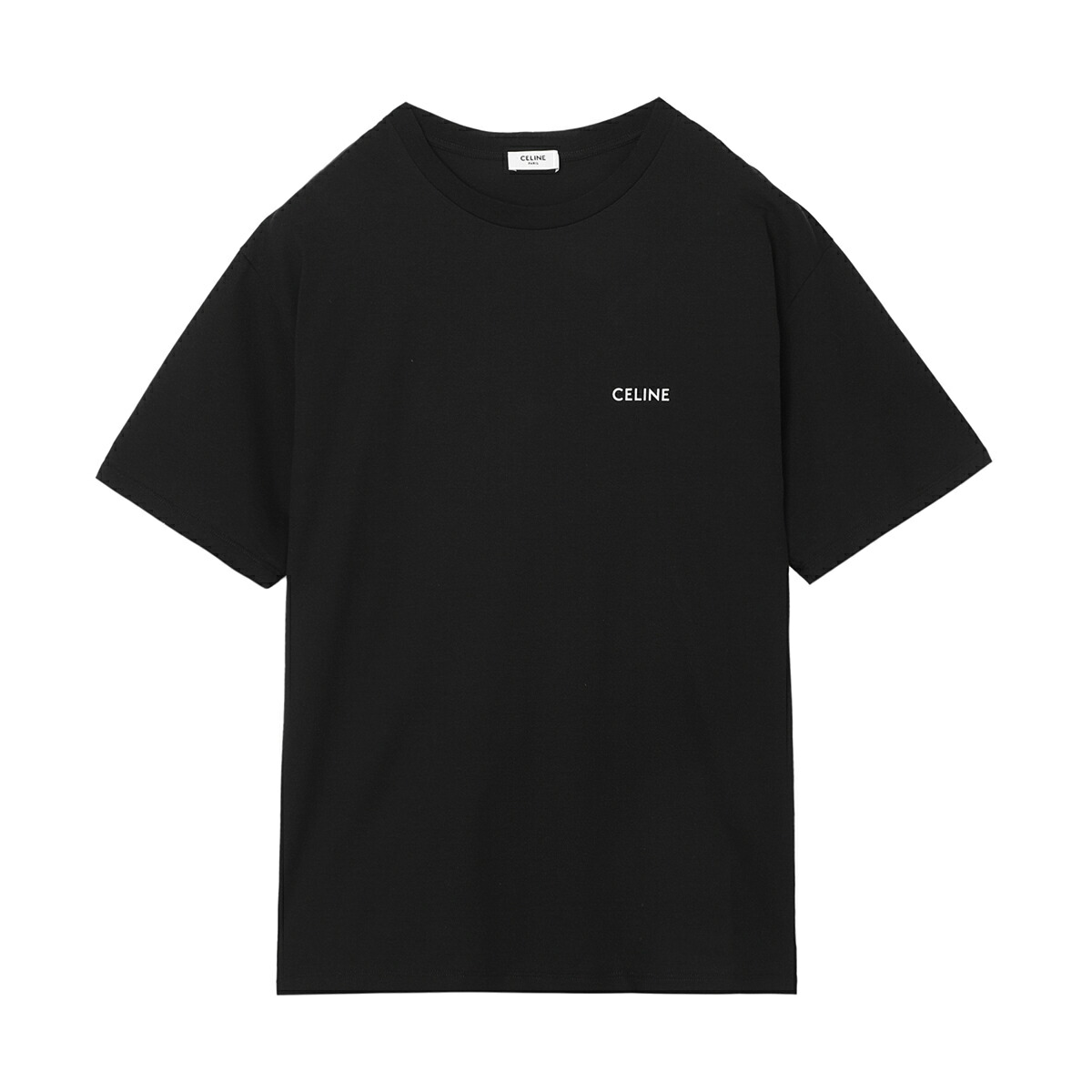 CELINE ブラック Tシャツ M セリーヌCELINE TシャツブラックロゴMサイズ
