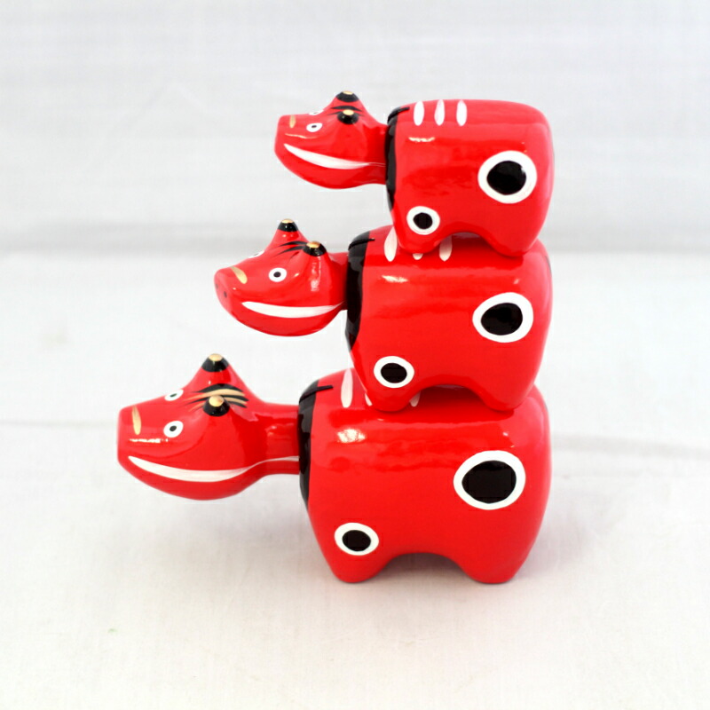 楽天市場】赤べこ 1号 2号 3号セット 野沢民芸 赤ベコ 民芸品 会津