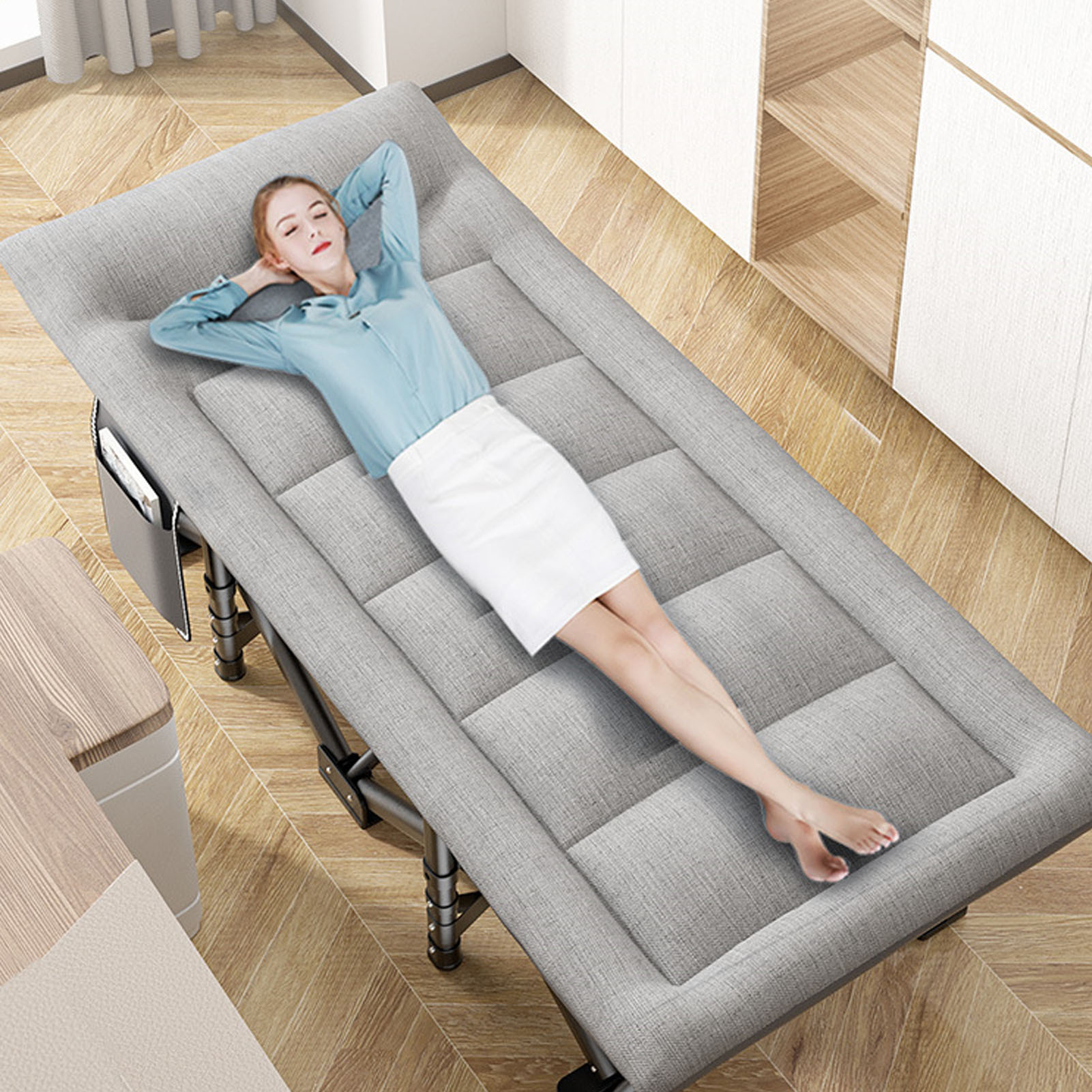 組立不要 折りたたみ式簡易ベッド