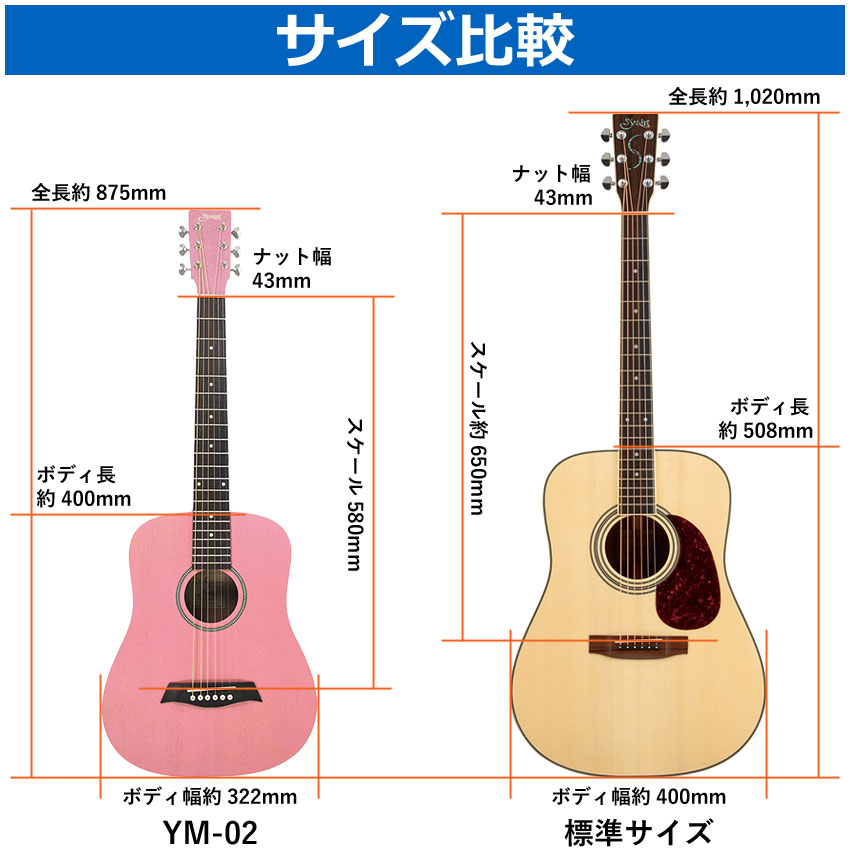楽天市場】【ソフトケース付】S.Yairi ミニアコースティックギター YM