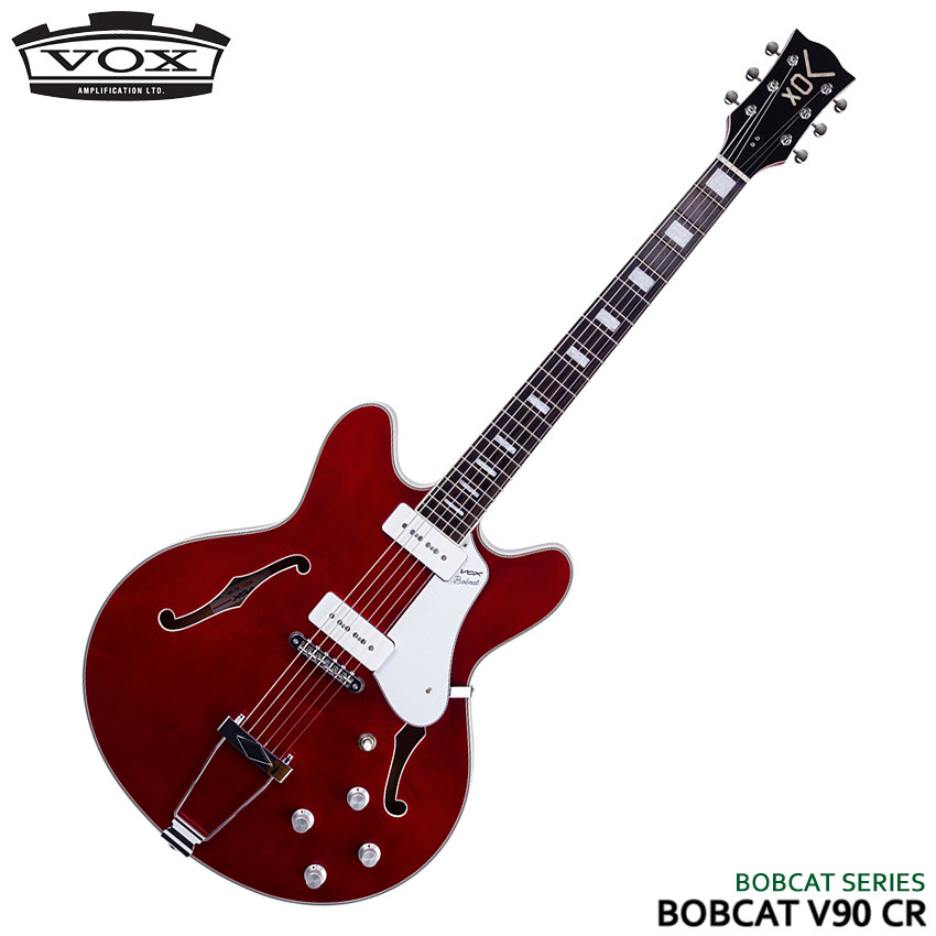 楽天市場】VOX セミアコースティックギター Bobcat V90 CR : 楽器の