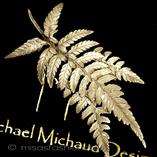 楽天市場】マイケルミショー シダの葉 ブローチ MichaelMichaud リーフ