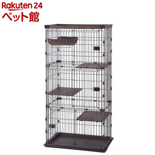 アイリスオーヤマ ウッディキャットケージ 3段 PWCR-963V (キャット