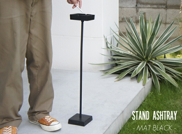 楽天市場】Stand Ashtray Black Mat / スタンドアッシュトレイ