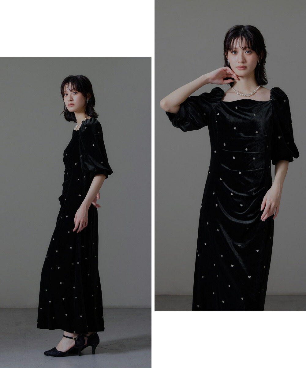 楽天市場】スイートハートベロアドレス パーティードレス 結婚式