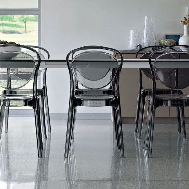 Calligaris』カリガリス イタリア製 透明クリアーチェア ポストモダン