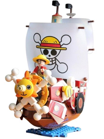 楽天市場】サウザンドサニー号 432+PCS ブロック ルフィ ソロン ジョバ