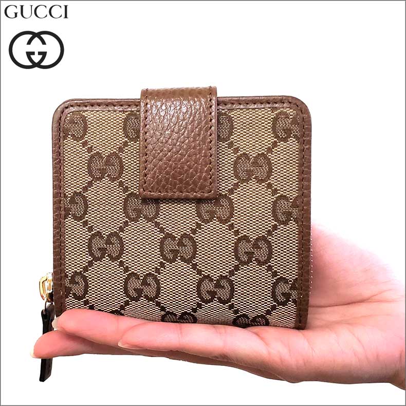 Gucci GGキャンバス 二つ折り財布