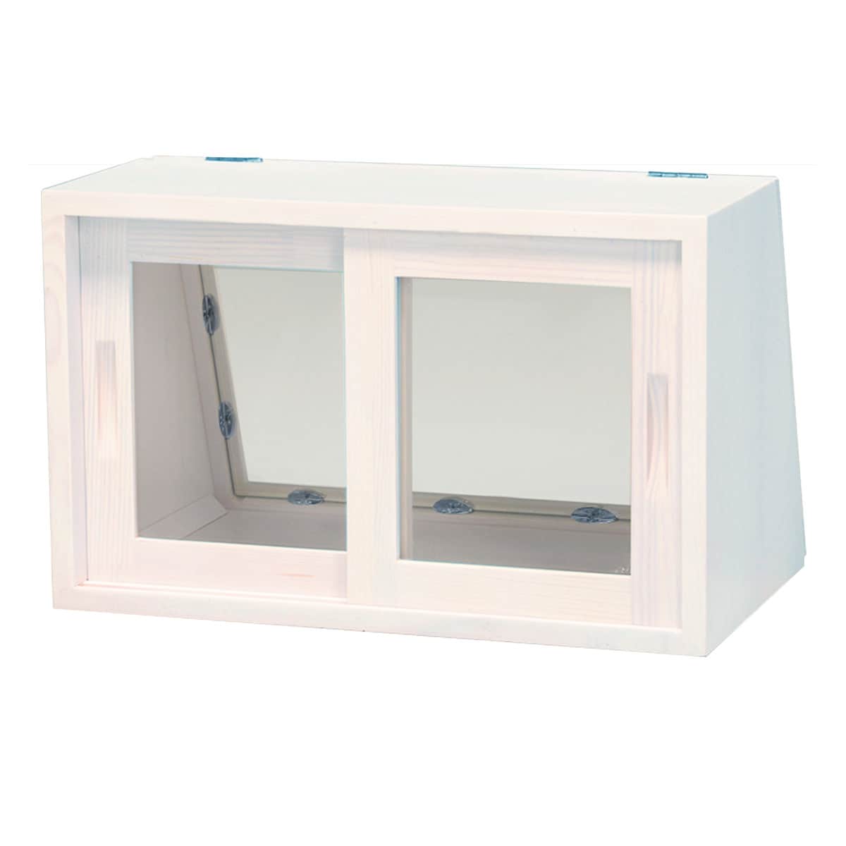 楽天市場】おしゃれなヴィンテージ風カウンター上収納ガラス扉〔幅