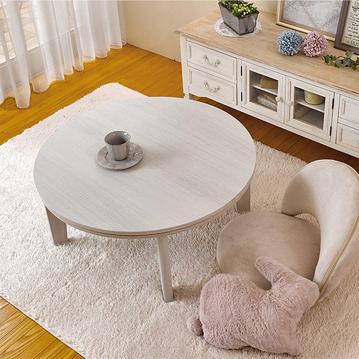 ニトリ 円形 こたつテーブル