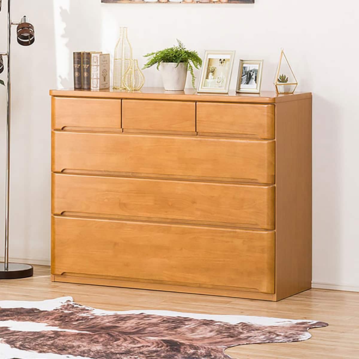 関、【値下げ】（株）ニトリ ローチェスト オウガ120ー4LC NO.53