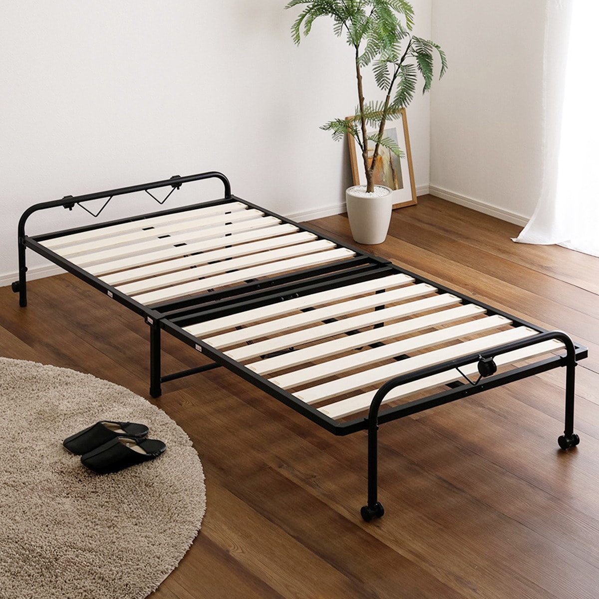 ニトリ 折りたたみすのこベッド ☆長女と姪も使用中 3台目 オススメ