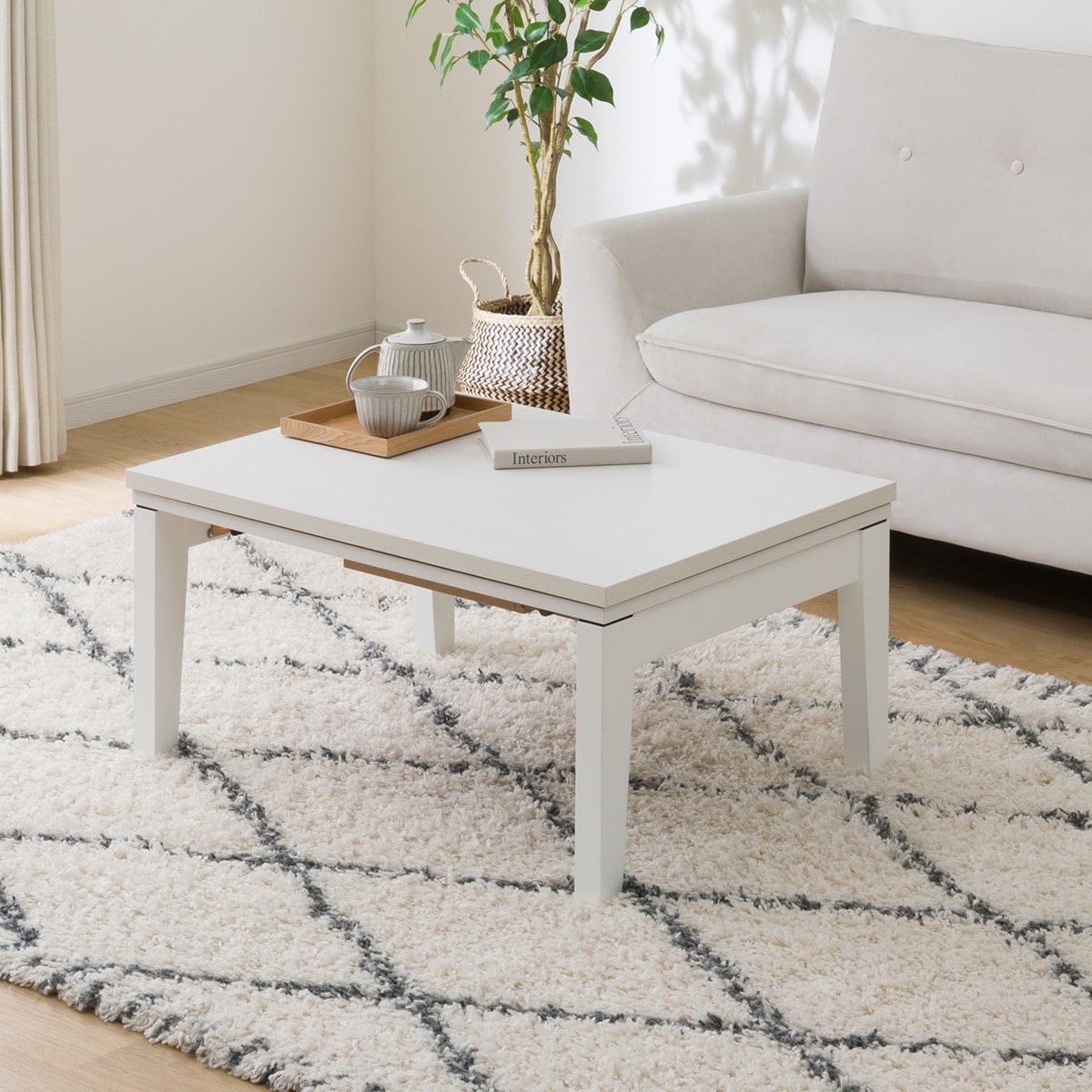 ニトリ こたつ テーブル 150cm 速暖 継ぎ脚 センター リビング ニトリ