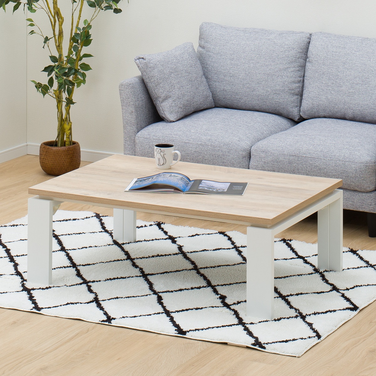 楽天市場】フラットヒーター付きリビングこたつ(フロットR) ニトリ