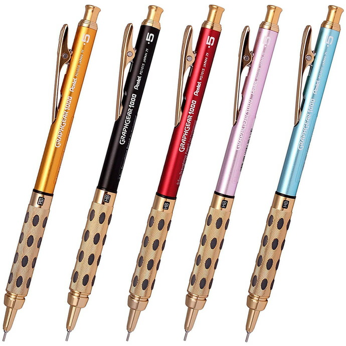 楽天市場】ぺんてる シャープペンシル グラフギア1000 海外限定カラー