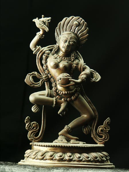 厨子入 ダキニテン 古銅 仏像 貴重 厨子入 ダキニテン 古銅 仏像 貴重