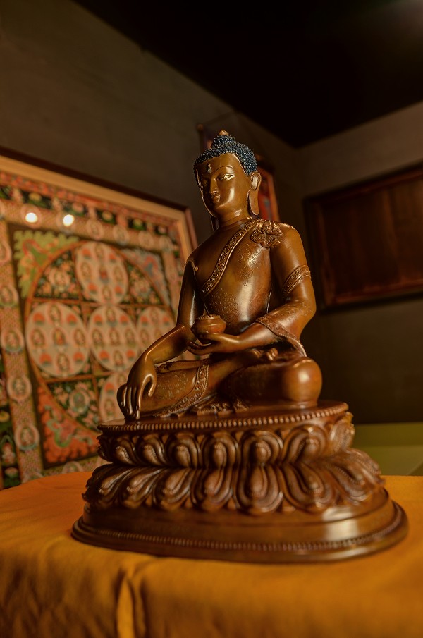仏教美術 古銅鍍金 涅槃仏 寝釈迦仏 仏像 置物 H R7248 仏教美術 古銅