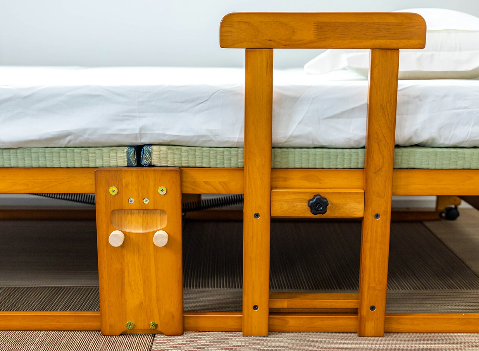 楽天市場】中居木工 折りたたみベッド専用 手すりDX ※ハイタイプのみ