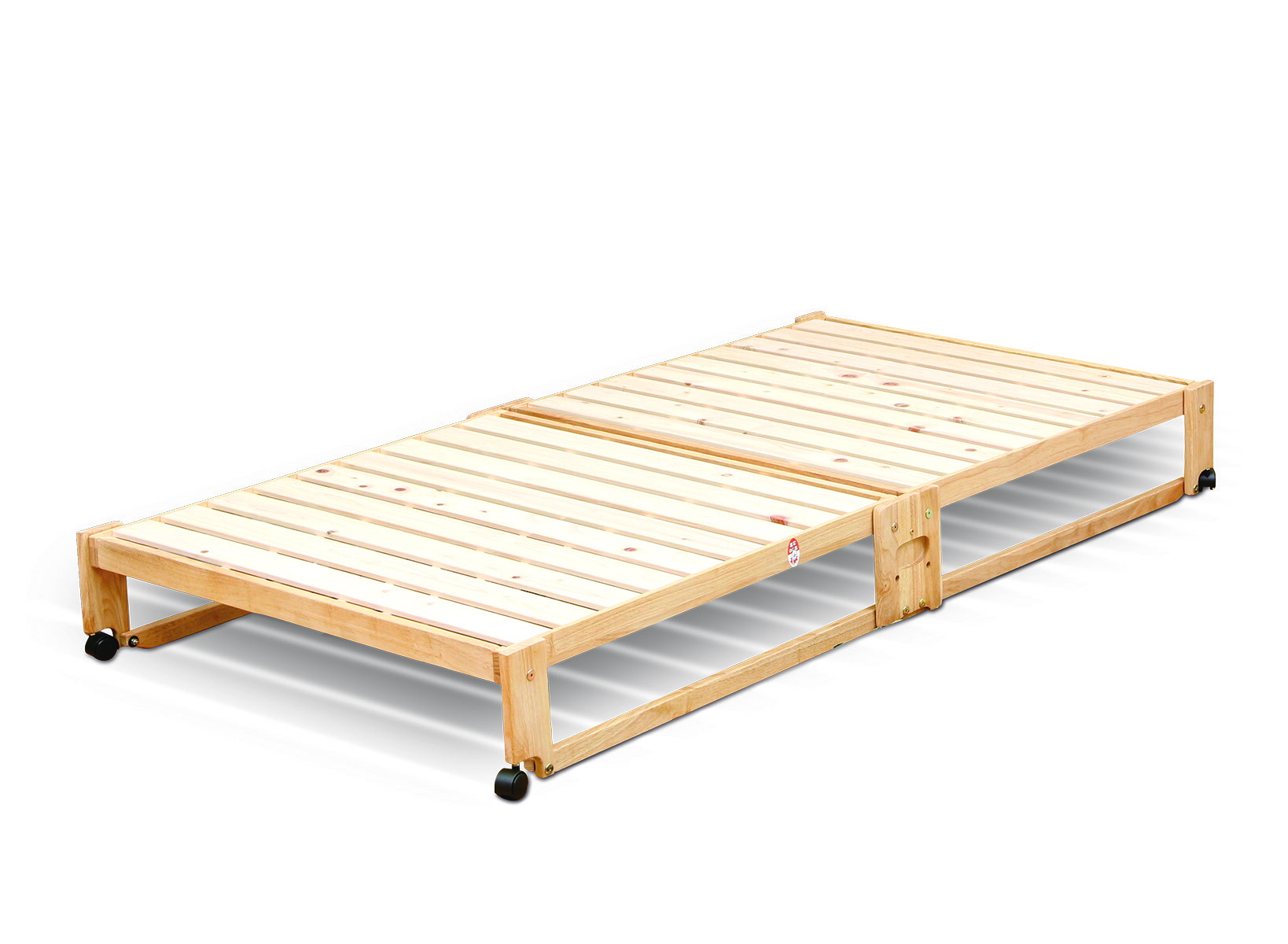 中居木工 折りたたみすのこベッド シングル ロータイプ ブラウン 楽天