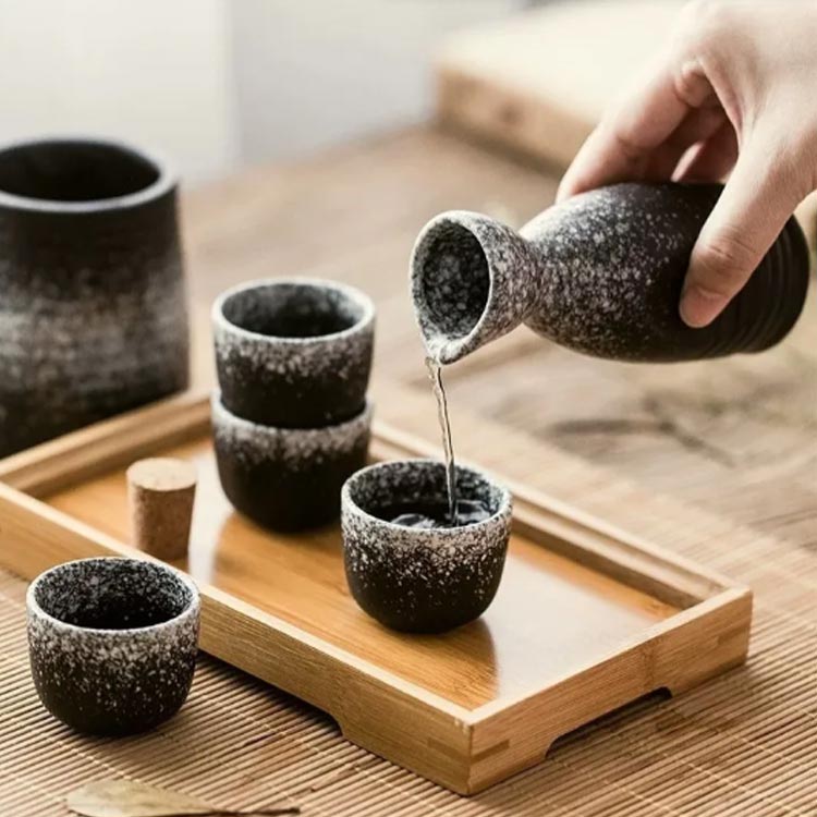 楽天市場】おちょこ 徳利 セット 熱燗 6点セット 陶器 お猪口 とっくり