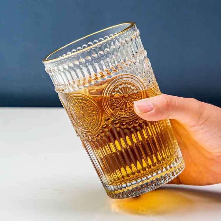 楽天市場】グラス タンブラー 330ml 400ml 6個セット ガラス コップ 花