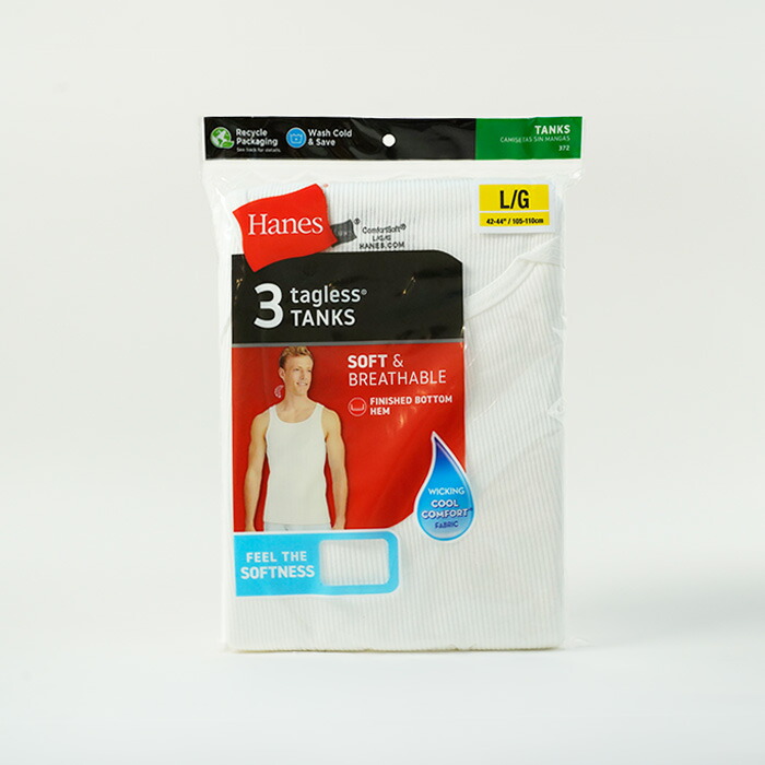楽天市場】レビューでクーポン☆ヘインズ タンクトップ 3枚組み Hanes