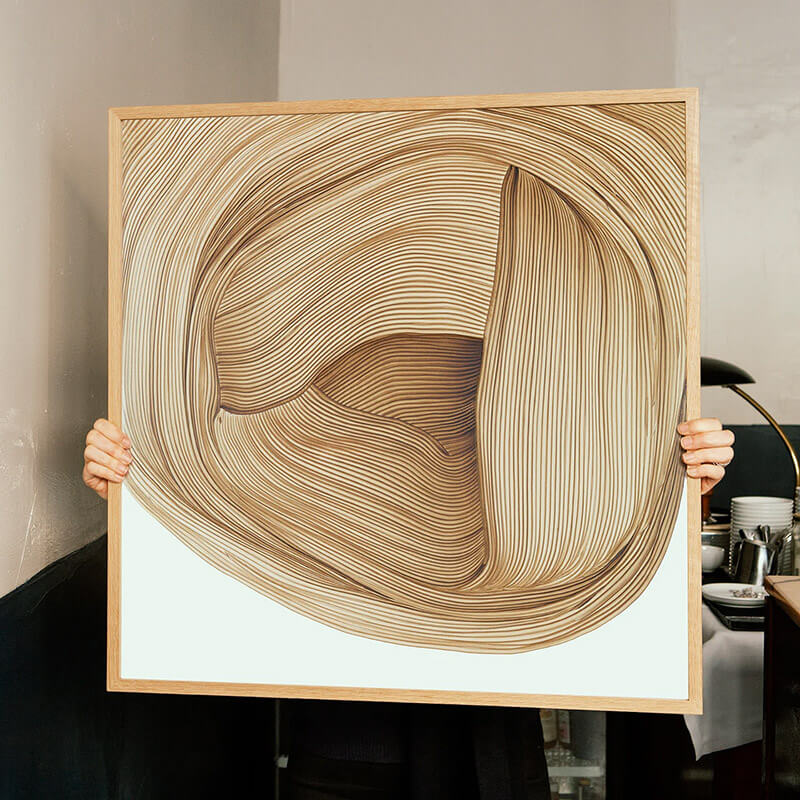 ロナンブルレック drawing no.1 木製フレーム込み ロナンブルレック