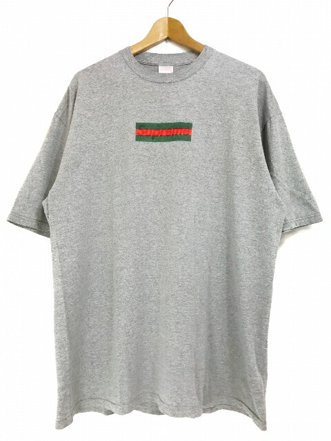 楽天市場】00SS SUPREME Gucci Box Logo S/S Tee (GREY) XL