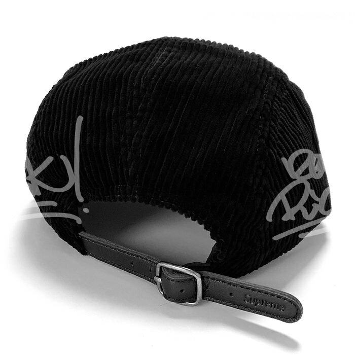 SUPREME シュプリーム コーデュロイキャップ ブラック