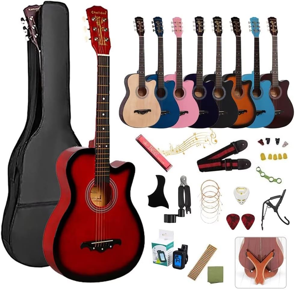 楽天市場】アコースティックギター 初心者18点セット 38インチ 入門