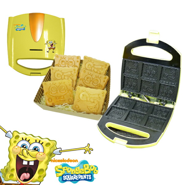楽天市場】スポンジボブ ワッフルメーカー ワッフルにスポンジ・ボブの